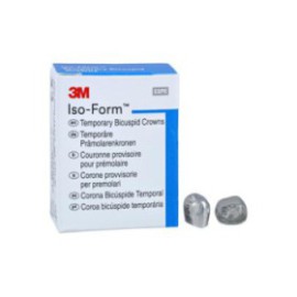 3M Iso-Form Temporary Metal Crowns Size U50 2nd UR Bic Replacement Crowns 5/Bx