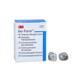 3M Iso-Form Temporary Metal Crowns Size U52 2nd UR Bic Replacement Crowns 5/Bx