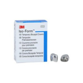 3M Iso-Form Temporary Metal Crowns Size U51 2nd UL Bic Replacement Crowns 5/Bx