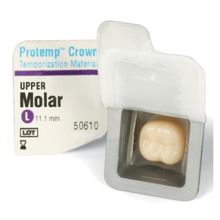 3M Protemp Composite Crowns Upper Large Molar Refill 5/Pk