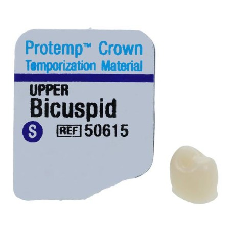 3M Protemp Composite Crowns Upper Small Bicuspid Refill 5/Pk