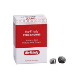 PEDO CROWNS Stainless Steel Crowns Size ULD6 1st Pri ULM Replacement Crowns 5/Pk