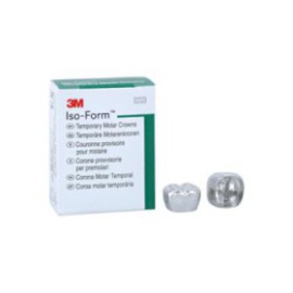 3M Iso-Form Temporary Metal Crowns Size L77 2nd LLM Replacement Crowns 5/Bx