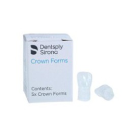 Strip Off Crown Form Size C3 Medium Replacement Crowns Left Central 5/Bx