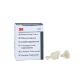 3M Polycarbonate Crowns Size 30 Rght Cspd Upr&Lwr Replacement Crowns 5/Bx