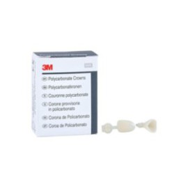 3M Polycarbonate Crowns Size 25 Upper Left Lateral Replacement Crowns 5/Bx