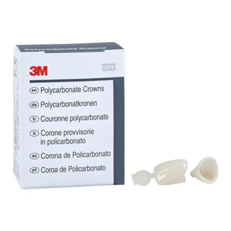 3M Polycarbonate Crowns Size 22 Upper Right Lateral Replacement Crowns 5/Bx