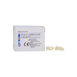 Polycarbonate Replacement Crowns Size 68 Lower Anterior Refill 5/Bx