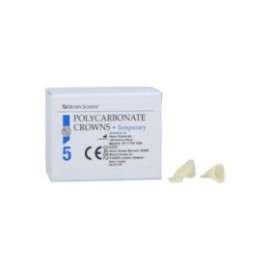 Polycarbonate Replacement Crowns Size 61 Lower Anterior Refill 5/Bx