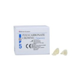 Polycarbonate Replacement Crowns Size 21 Upper Right Lateral Refill 5/Bx