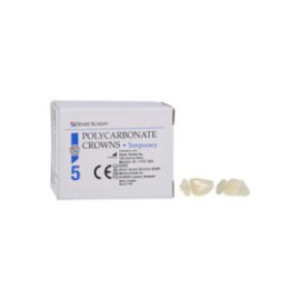 Polycarbonate Replacement Crowns Size 28 Upper Left Lateral Refill 5/Bx