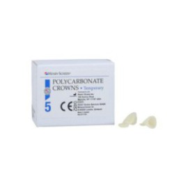 Polycarbonate Replacement Crowns Size 22 Upper Right Lateral Refill 5/Bx