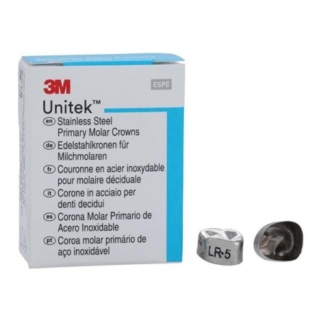 3M Unitek Stainless Steel Crowns 5 1st Pri LRM Replacement 5/Bx