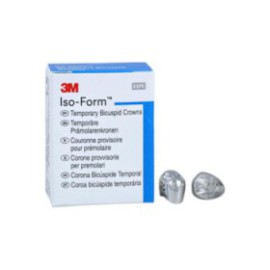 3M Iso-Form Temporary Metal Crowns Size U45 1st ULB Replacement Crowns 5/Bx