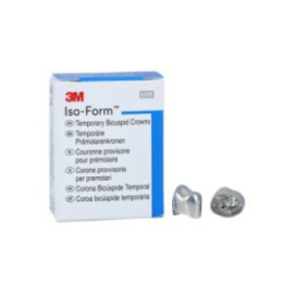 3M Iso-Form Temporary Metal Crowns Size U43 1st ULB Replacement Crowns 5/Bx