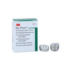 3M Iso-Form Temporary Metal Crowns Size L60 1st LRM Replacement Crowns 5/Bx