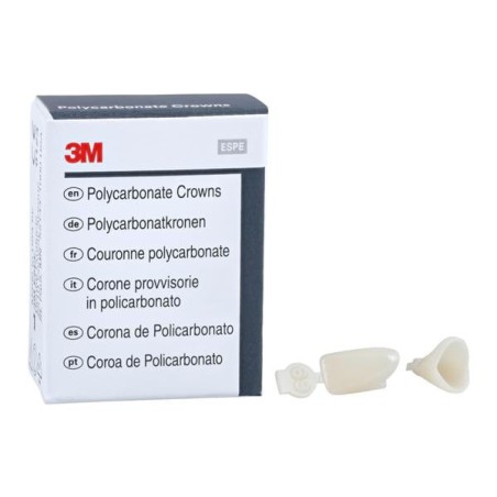 3M Polycarbonate Crowns Size 69 Lower Anterior Replacement Crowns 5/Bx