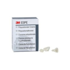 3M Polycarbonate Crowns Size 65 Lower Anterior Replacement Crowns 5/Bx