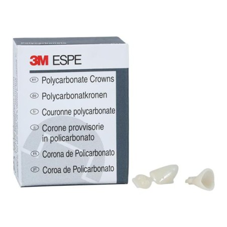 3M Polycarbonate Crowns Size 65 Lower Anterior Replacement Crowns 5/Bx