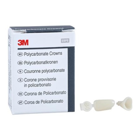 3M Polycarbonate Crowns Size 64 Lower Anterior Replacement Crowns 5/Bx