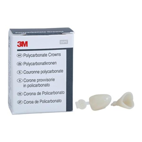 3M Polycarbonate Crowns Size 20 Upper Right Lateral Replacement Crowns 5/Bx