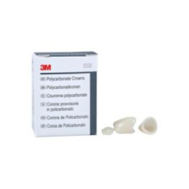 3M Polycarbonate Crowns Size 16 Upper Left Central Replacement Crowns 5/Bx