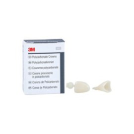 3M Polycarbonate Crowns Size 12 Upper Right Central Replacement Crowns 5/Bx