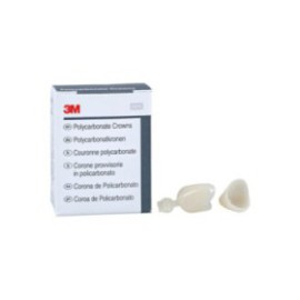 3M Polycarbonate Crowns Size 302 Lft Cspd Upr&Lwr Replacement Crowns 5/Bx