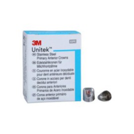 3M Unitek Stainless Steel Crowns Size 6 Prim Ant Upr Lft Ltrl Refill 5/Bx