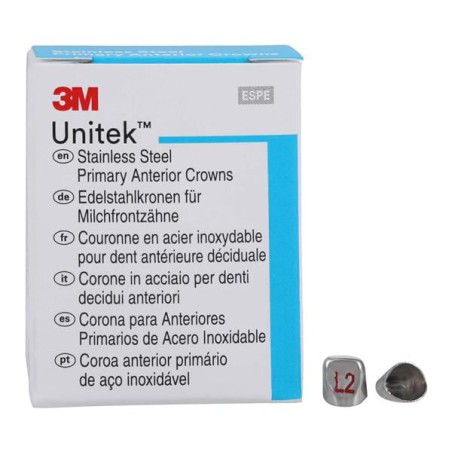 3M Unitek Stainless Steel Crowns Size 2UL Prim Ant Upr Lft Ltrl Refill 5/Bx