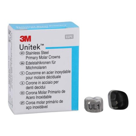 3M Unitek Stainless Steel Crowns Size 1 2nd Prim ULM Replacement Crowns 5/Bx