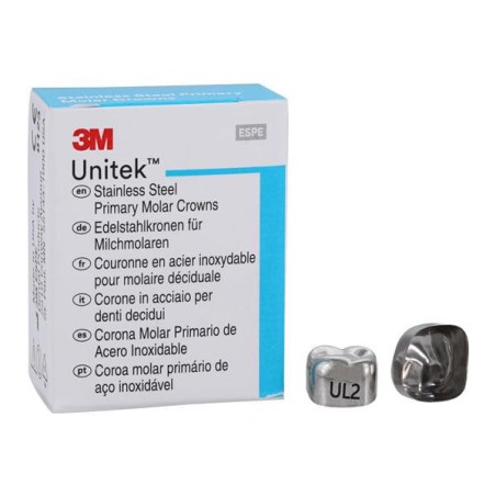 3M Unitek Stainless Steel Crowns Size 2 2nd Prim ULM Replacement Crowns 5/Bx