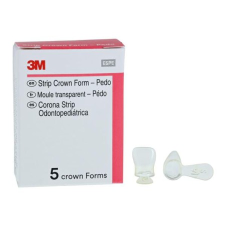 3M Unitek Strip Crown Form Size 2 Replacement Crowns Prim Upr Rght Cntrl 5/Bx