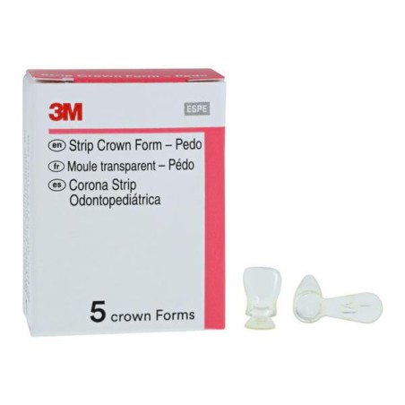 3M Unitek Strip Crown Form Size 1 Replacement Crowns Prim Upr Rght Cntrl 5/Bx