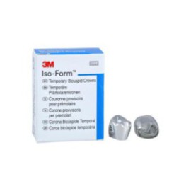 3M Iso-Form Temporary Metal Crowns Size L59 2nd LLB Replacement Crowns 5/Bx