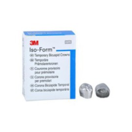 3M Iso-Form Temporary Metal Crowns Size L54 2nd LRB Replacement Crowns 5/Bx