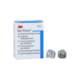 3M Iso-Form Temporary Metal Crowns Size L56 2nd LRB Replacement Crowns 5/Bx