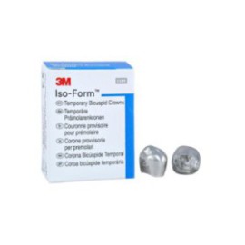 3M Iso-Form Temporary Metal Crowns Size L58 2nd LRB Replacement Crowns 5/Bx