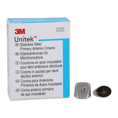 3M Unitek Stainless Steel Crowns Size 5UL Prim Ant Upr Lft Cntrl Refill 5/Bx