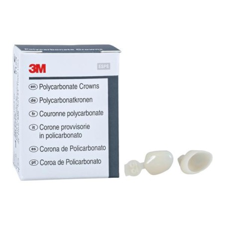 3M Polycarbonate Crowns Size 53 2nd Bicuspid Replacement Crowns 5/Bx