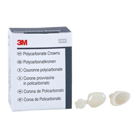 3M Polycarbonate Crowns Size 52 2nd Bicuspid Replacement Crowns 5/Bx