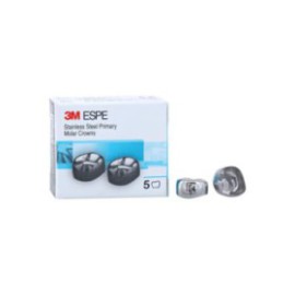 3M Stainless Steel Crowns Size ELL4 2nd Prim LLM Replacement 5/Bx