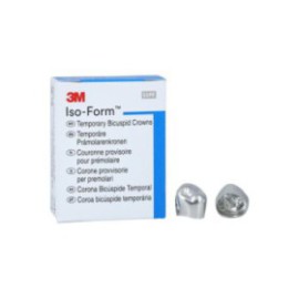 3M Iso-Form Temporary Metal Crowns Size L46 1st LRB Replacement Crowns 5/Bx