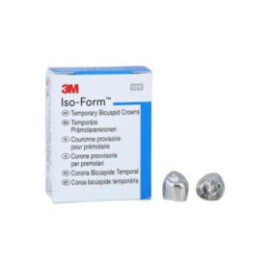 3M Iso-Form Temporary Metal Crowns Size L45 1st LLB Replacement Crowns 5/Bx