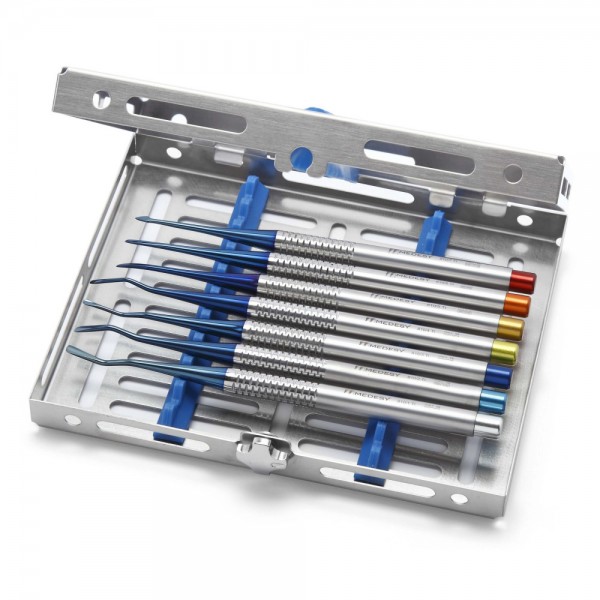 Mini Elevator Serrated Titanium Kit/7 Pieces