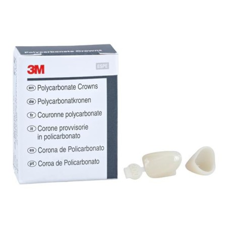 3M Polycarbonate Crowns Size 200 Upper Left Lateral Replacement Crowns 5/Bx