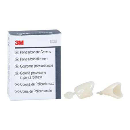 3M Polycarbonate Crowns Size 10 Upper Right Central Replacement Crowns 5/Bx