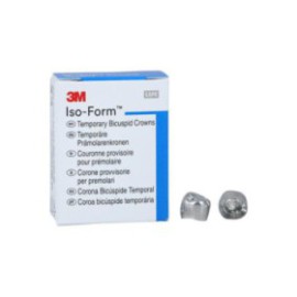 3M Iso-Form Temporary Metal Crowns Size L50 2nd LRB Replacement Crowns 5/Bx