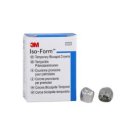 3M Iso-Form Temporary Metal Crowns Size L55 2nd LLB Replacement Crowns 5/Bx