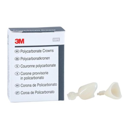 3M Polycarbonate Crowns Size 31 Rght Cspd Upr&Lwr Replacement Crowns 5/Bx